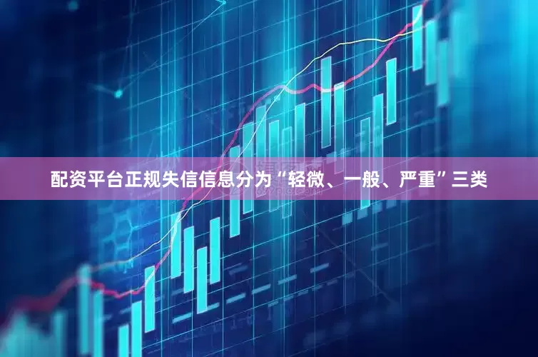 配资平台正规失信信息分为“轻微、一般、严重”三类